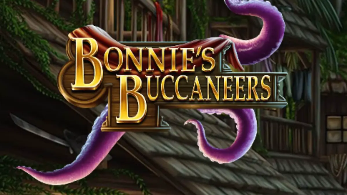 Pemandangan visual slot Bonnie’s Buccaneers dengan tema bajak laut dan peti harta karun.